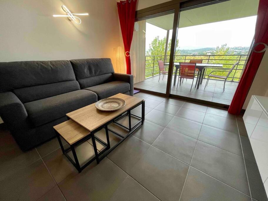 Superbe Appartement, Piscine, Vue Mer Et Montagnes Antibes Eksteriør bilde